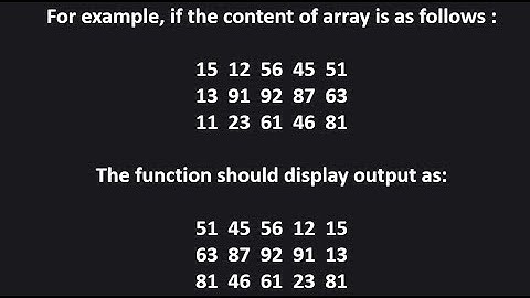 2D Array Problem 4 || CBSE Class 12 Computer Science