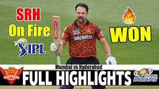 Mumbai Indians Vs Sunrisers Hyderabad   Highlights Ipl 2026 Match 41  Mi Vs Srh Highlights