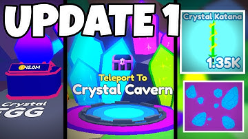 NEW Crystal Cavern and More in UPDATE 1 in Roblox Mining Simulator 2