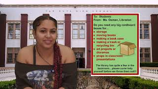 VNHS NEWS! (1-31) With Adrianna Acevedo & Djaeda Hall Information