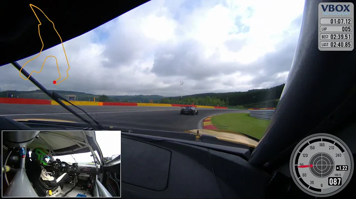 Professional driver Jon Packer  racing at Spa