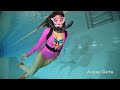 Pink Mask Scuba Diving Girl Pink Mask Scuba Diving Girl