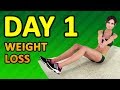 Daily weight loss routine  day 1 130 calories