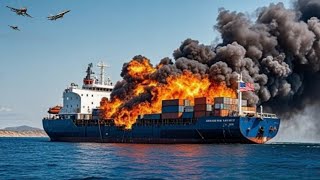13 Dakika Önce, 9000 Ton Patlayıcıyı Taşıyan Bir Abd Kargo Gemisi Ruslar Tarafından Yok Edildi