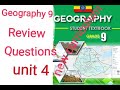 Geography Grade 9 Unit 4 Review Question Geography Grade 9 Review Question New Curriculum 
