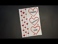 Valentine’s Day card // Valentine’s Day crafts with paper // diy Valentine’s Day cards 