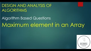 1.7.3 Maximum element in an array algorithm in Tamil