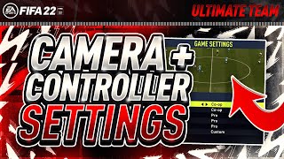 PRO PLAYER CAMERA + CONTROLLER SETTINGS FIFA 22!