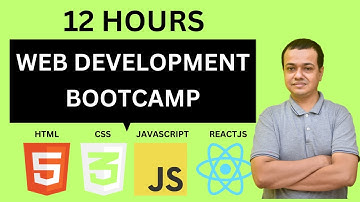 🔴 12 hours Web Development Bootcamp - HTML, CSS, JavaScript and ReactJS