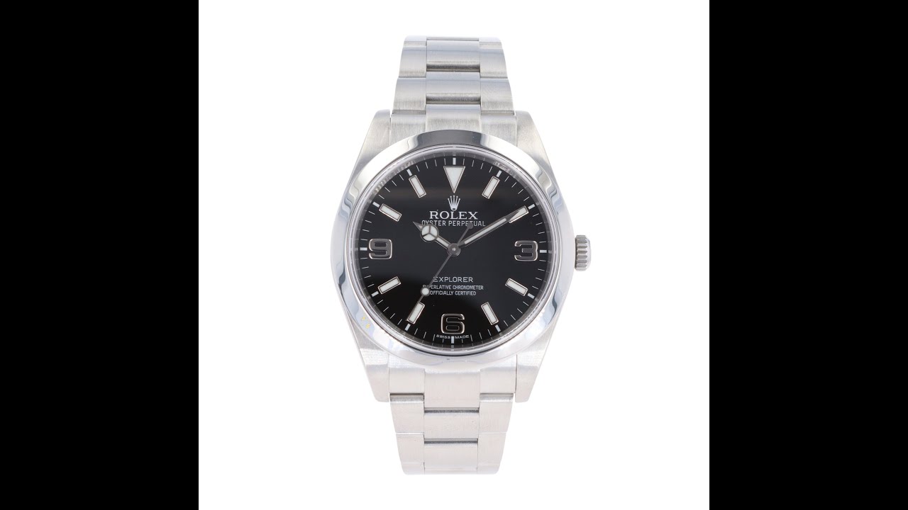 Rolex Explorer 114270 Black Dial, Stainless Steel, 36.0 mm