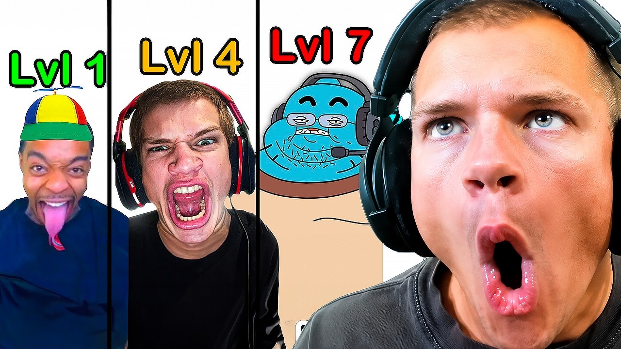 7 Levels Of Video Game Addiction *JYNXZI REACTS*
