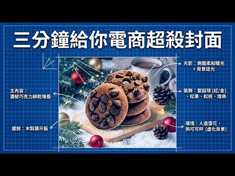 聖誕節電商爆款圖，3分鐘教你, 商品封面不求人！