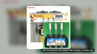 1 Black Panel Block New Parts Front Panel Fittings Soft Serve Machines Ice-Cream Makers + 3 Handles