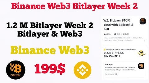 Binance Web3 Week 2 Bitlayer Airdrop || 😱 Bitlayer Airdrop Step By Step Guide 🤑 Bitlayer 1.2M Token🤑