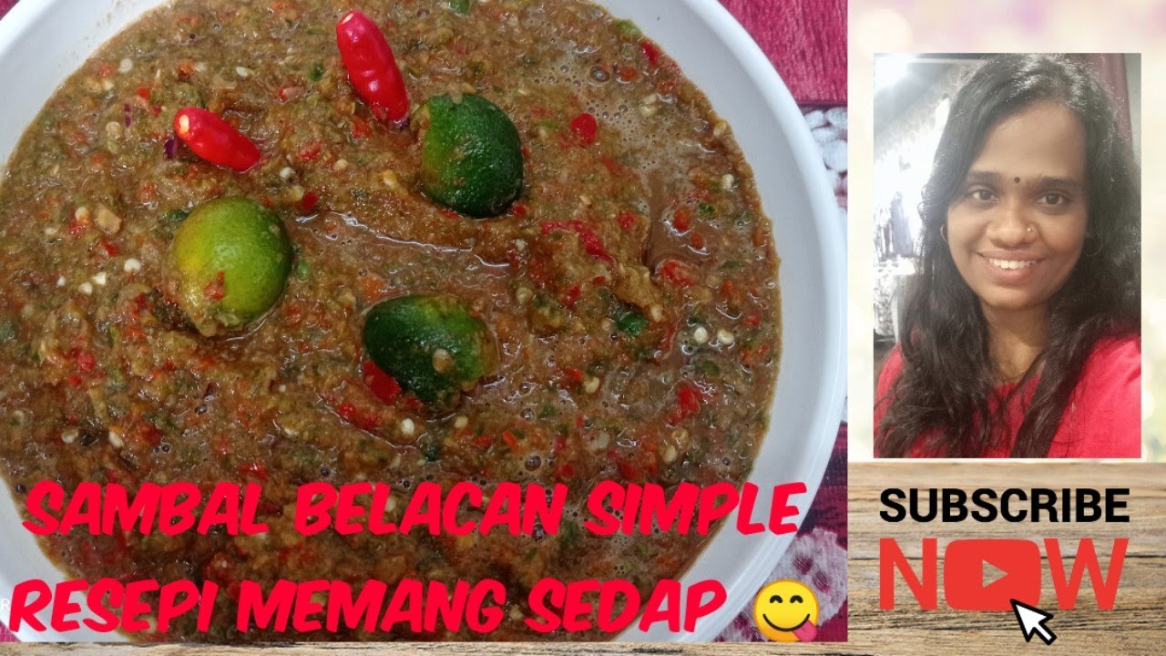 Resepi sambal belacan simple and sedap 😋 - YouTube