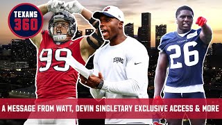 J.J. Watt is 🤘H-Town🤘 plus we hear from Devin Singletary and QB Coach Jerrod Johnson | Texans 360
