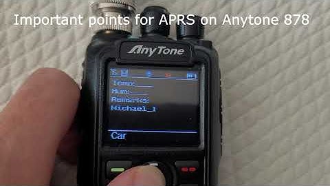 How can I receive Analog APRS messages on the Anytone 878 UV2 Plus?