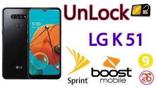 LG K51 | UnLock SIM | SPRINT | BOOST MOBILE | Global Unlocker Golden