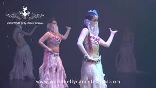2016 World Belly Dance Festival Closing Gala Show - Double Fan Veil by Bellydance Extraordinaire