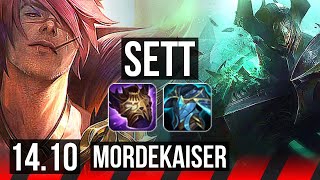 SETT vs MORDEKAISER (TOP) | 8 solo kills | EUW Grandmaster | 14.10