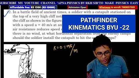 PATHFINDER KINEMATICS BYU Q. 22 BY RKH SIR