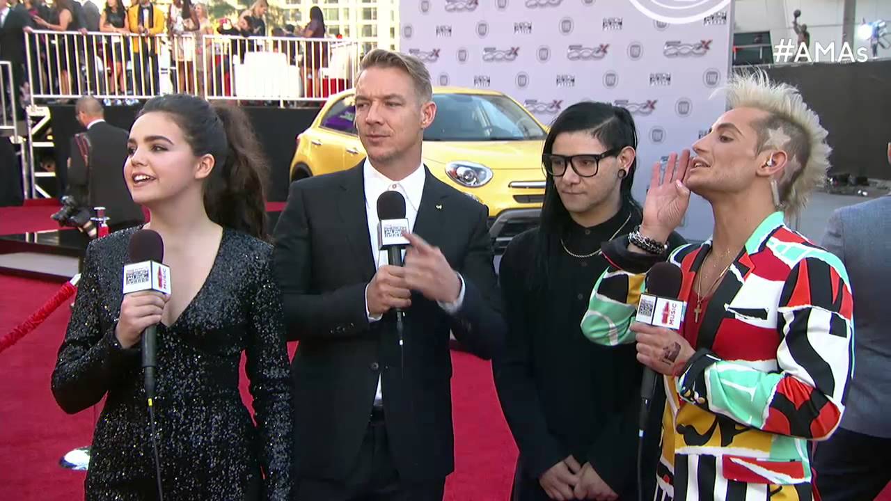 Skrillex and Diplo Red Carpet Interview - AMAs 2015