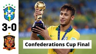 Brazil vs Spain 3-0 Confederations Cup Final 2013 All goals & Match Highlights | Neymar vs Torres |