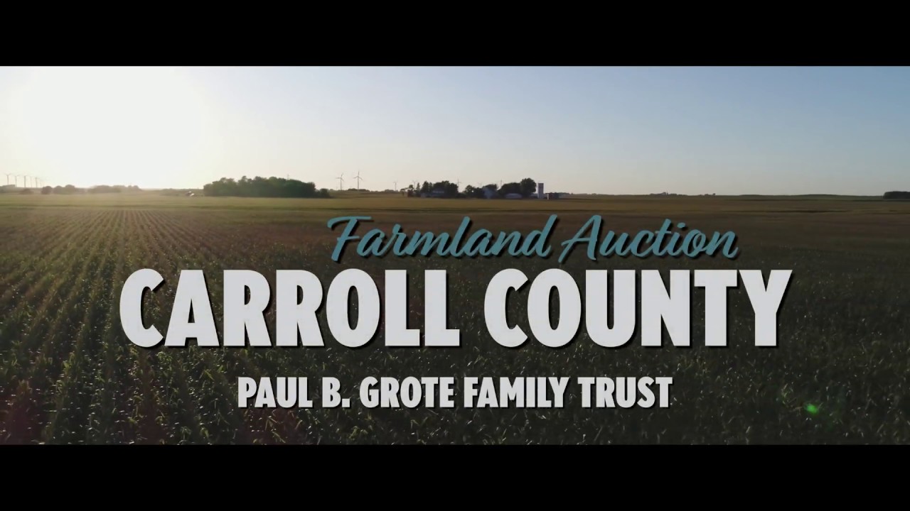 353.44 Acres M/L Farmland Auction Carroll County, Iowa YouTube