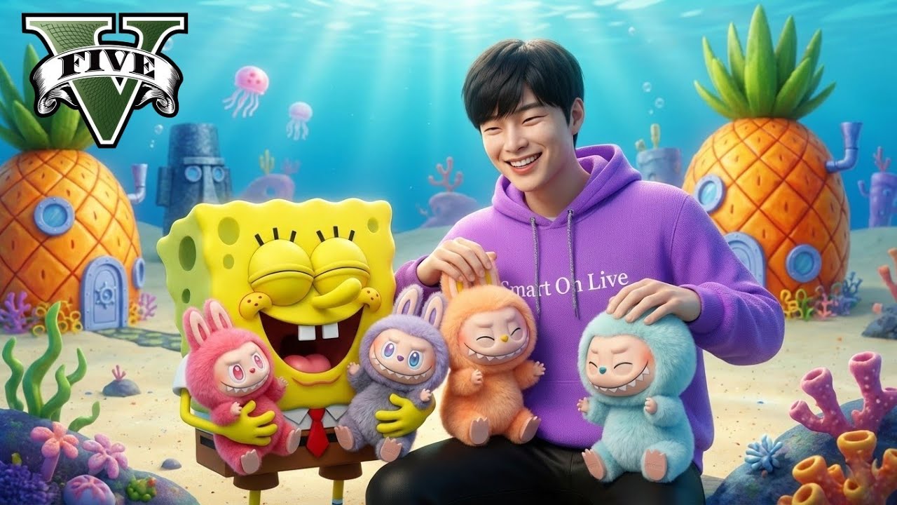 ကျွန်တော်တို့ Labubu လေးတွေကို အိမ်အသစ်လေး ဆောက်ပေးခဲ့တယ် | Labubu New House in GTA V