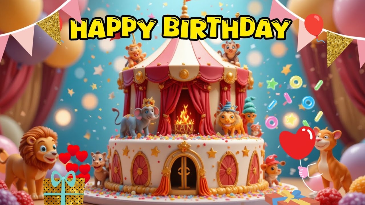 Happy Birthday Circus Carnival Theme | Colorful Cake & Decoration Ideas | Party Setup 2025