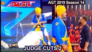 Bir Khalsa Danger Act from India TALLER THAN DWYANE WADE | America&#39;s Got Talent 2019 Judge Cuts