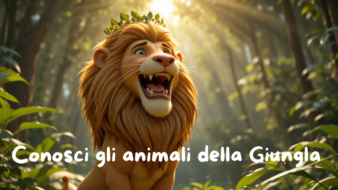 🦁🎶 Festa nella Giungla | Canzoncina educativa sugli animali della giungla 🌴 Canzoni per bambini