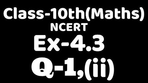 Class 10 Ex 4.3 Q1 (ii) maths Ncert chapter 4,Factorisation method,Quadratic Equation  ,VKS Maths x