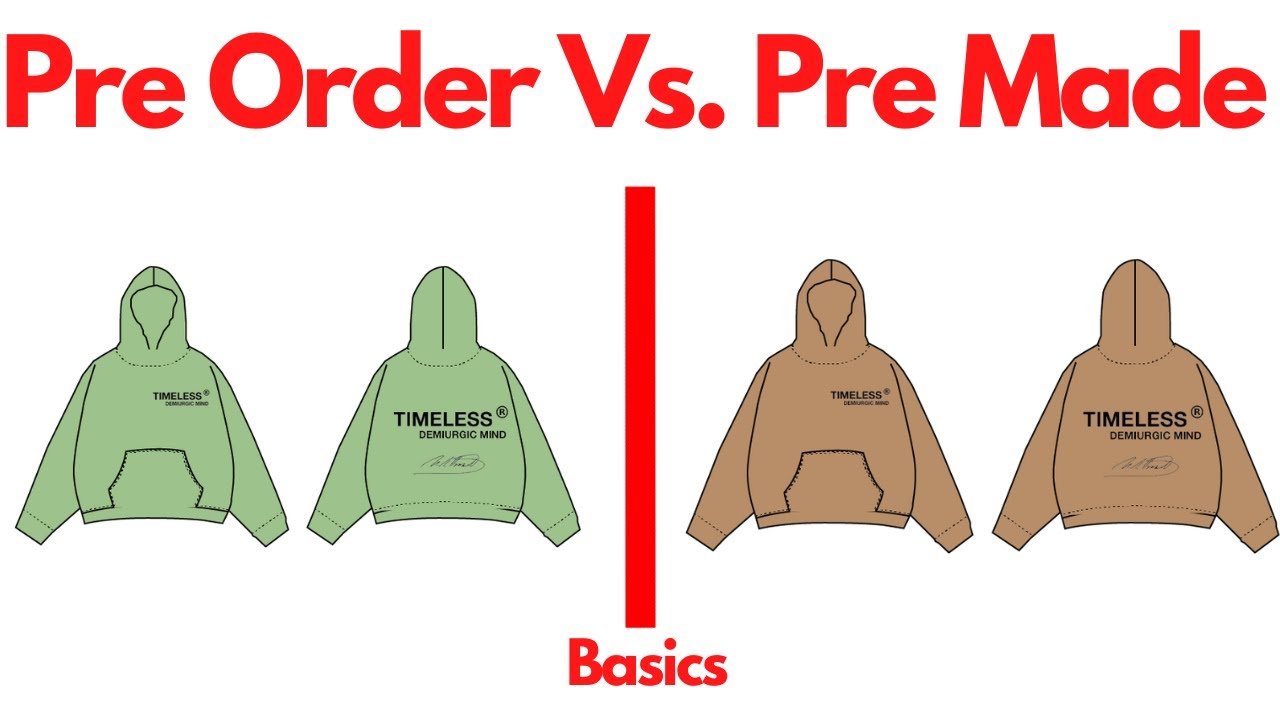 How to Run a Clothing Brand Drop PreOrder vs PreMade YouTube