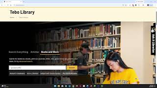 Using the Tebo Library Catalog default
