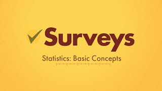 Surveys in Statistics