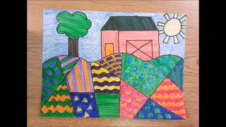 Pattern Landscape Drawing
