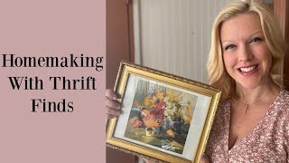 Homemaking with thrift finds