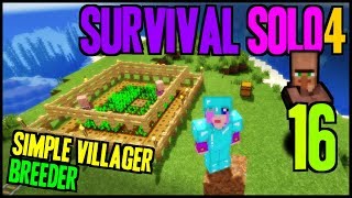 Minecraft SURVIVAL SOLO4 - 16 - No, Panowie, rozmnażamy się!!! :) Simple Villager Breeder