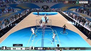 NBA 2K25 Random Rec on my new center build