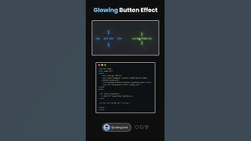 Glowing Button Effect with HTML & CSS 🔥 | Creative UI Design #Shorts