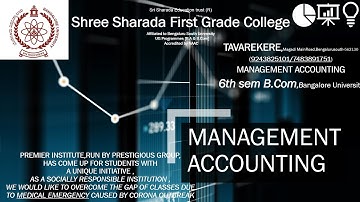 Management Accounting 6th sem B.Com Ratio Analysis Bangalore University Syllabus