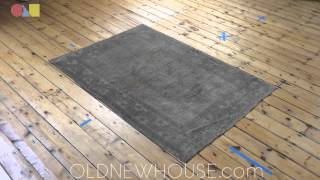 4x5 Distressed Oushak Square Rug ee001618