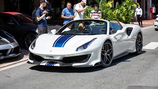 Ferrari 488 Pista Spider Driving in Monaco !