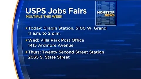 USPS job fairs this week in Chicago and Villa Park