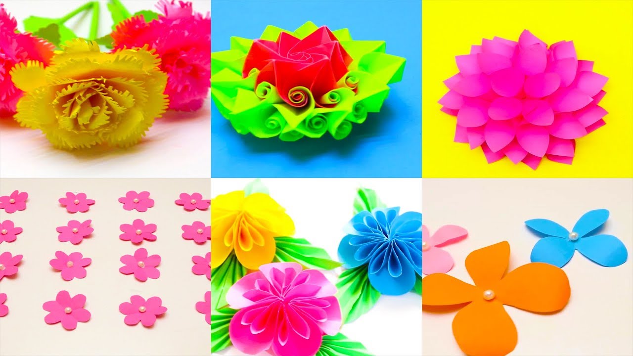 20+ Easy Paper Flower Crafts - Happiness is Homemade