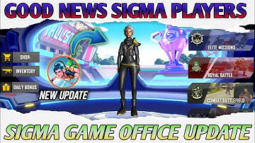 Sigma game update today || Sigma game network connection error problem solve || big update