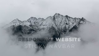 How to create Responsive Bootstrap 4 Website with Sticky Navbar