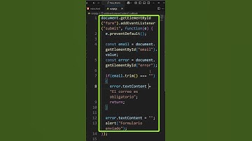 Cómo validar un formulario con JavaScript simple (Explicación rápida en 60 segundos)