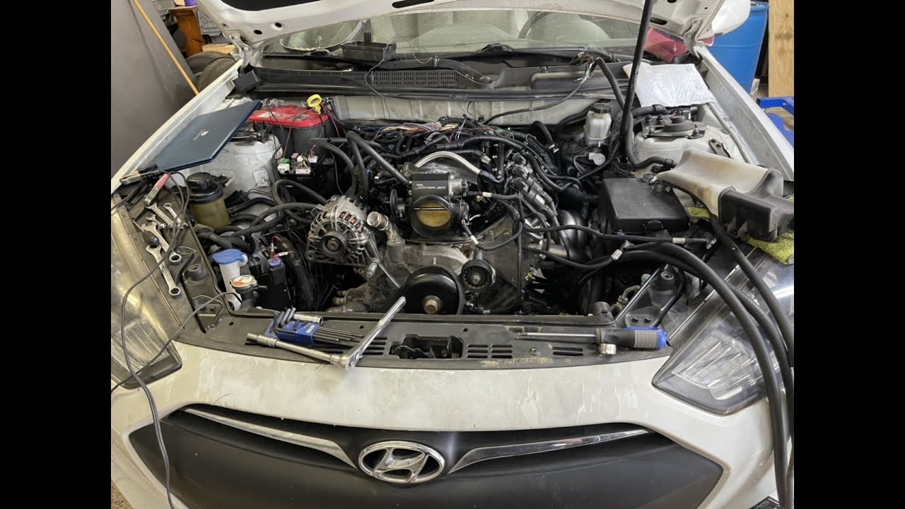 GENESIS LS SWAP PART 2 YouTube